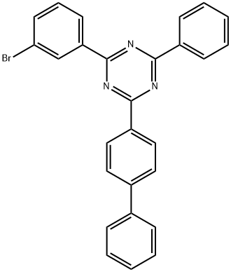 1,3,5-Triazine, 2-[1,1'-biphenyl]-4-yl-4-(3-bromophenyl)-6-phenyl- Structure