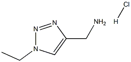 (1-ethyl-1H-1,2,3-triazol-4-yl)methanamine hydrochloride 구조식 이미지