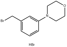 4-(3-(bromomethyl)phenyl)morpholine hydrobromide Structure