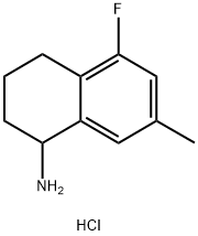 5-fluoro-1,2,3,4-tetrahydro-7-methylnaphthalen-1-amine hydrochloride Structure