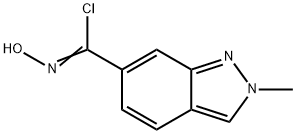 N-hydroxy-2-methyl-2H-indazole-6-carbimidoyl chloride Structure