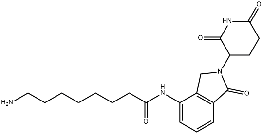 8-amino-N-(2-(2,6-dioxopiperidin-3-yl)-1-oxoisoindolin-4-yl)octanamide 구조식 이미지