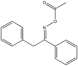 1,2-diphenylethanone oxime acetate Structure