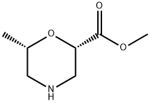 methyl (2S,6S)-6-methylmorpholine-2-carboxylate Structure