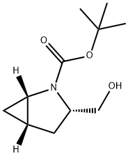 tert-butyl (1S,3S,5S)-3-(hydroxymethyl)-2-azabicyclo[3.1.0]hexane-2-carboxylate Structure