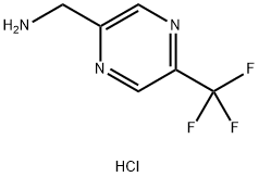 (5-(trifluoromethyl)pyrazin-2-yl)methanamine hydrochloride Structure