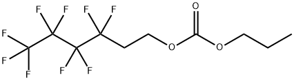 1H,1H,2H,2H-Perfluorohexyl propyl carbonate Structure