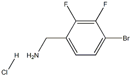 (4-Bromo-2,3-difluorophenyl)methanamine hydrochloride Structure