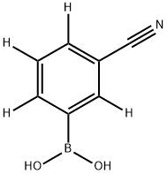 3-Cyano(phenyl-2,4,5,6-d4)-boronic acid Structure