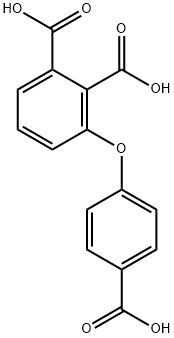 3-(4-carboxyphenoxy)-phthalic acid Structure