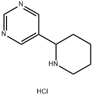 5-(piperidin-2-yl)pyrimidine hydrochloride Structure