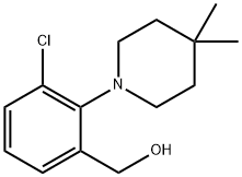 3-Chloro-2-(4,4-dimethyl-1-piperidinyl)benzyl Alcohol 구조식 이미지