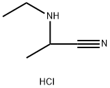 2-(ethylamino)propanenitrile hydrochloride Structure