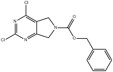 Benzyl 2,4-dichloro-5,7-dihydro-6H-pyrrolo[3,4-d]pyrimidine-6-carboxylate Structure