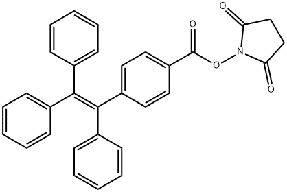2,5-Dioxo-1-pyrrolidinyl 4-(1,2,2-triphenylethenyl)benzoate 구조식 이미지