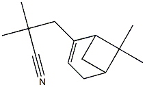 3-(6,6-dimethylbicyclo[3.1.1]hept-2-en-2-yl)-2,2-dimethylpropanenitrile Structure