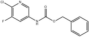 benzyl (6-chloro-5-fluoropyridin-3-yl)carbamate* 구조식 이미지