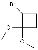 2-bromo-1,1-dimethoxycyclobutane 구조식 이미지