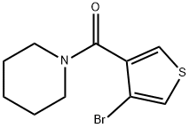 (4-bromothiophen-3-yl)(piperidin-1-yl)methanone Structure