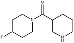 (4-Fluoropiperidin-1-yl)(piperidin-3-yl)methanone 구조식 이미지