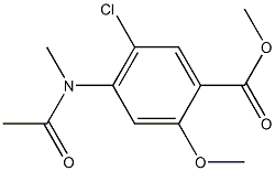 Methyl 5-chloro-2-methoxy-4-(N-methylacetamido)benzoate 구조식 이미지