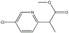 methyl 2-(5-chloropyridin-2-yl)propanoat Structure