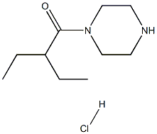 2-ethyl-1-(piperazin-1-yl)butan-1-one hydrochloride Structure