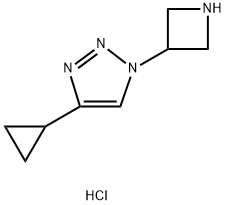 1-(azetidin-3-yl)-4-cyclopropyl-1H-1,2,3-triazole dihydrochloride Structure