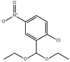 Benzene, 1-chloro-2-(diethoxymethyl)-4-nitro- Structure