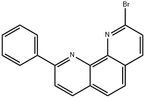 1,10-Phenanthroline, 2-(4-bromo-1-
naphthalenyl)-9-phenyl- 구조식 이미지