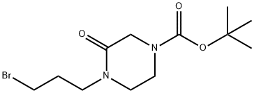 4-Boc-1-(3-bromopropyl)-2-piperazinone 구조식 이미지