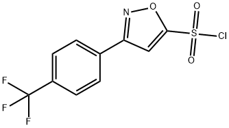 5-Isoxazolesulfonyl chloride, 3-[4-(trifluoromethyl)phenyl]- Structure