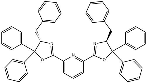 2,6-Bis((S)-4-benzyl-5,5-diphenyl-4,5-dihydrooxazol-2-yl)pyridine Structure