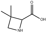 3,3-Dimethyl-2-azetidinecarboxylic acid 구조식 이미지