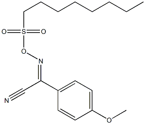 4-Methoxy-alpha-[[(octylsulfonyl)oxy]imino]benzeneacetonitrile Structure