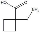 1-(aminomethyl)cyclobutane-1-carboxylic acid Structure