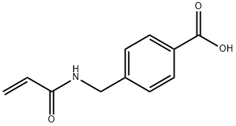 4-[[(1-Oxo-2-propen-1-yl)amino]methyl]benzoic acid 구조식 이미지