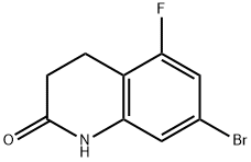 7-bromo-5-fluoro-1,2,3,4-tetrahydroquinolin-2-one 구조식 이미지