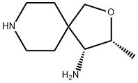 (3R,4R)-3-methyl-2-oxa-8-azaspiro[4.5]decan-4-amine 구조식 이미지