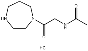 N-[2-(1,4-diazepan-1-yl)-2-oxoethyl]acetamide hydrochloride 구조식 이미지