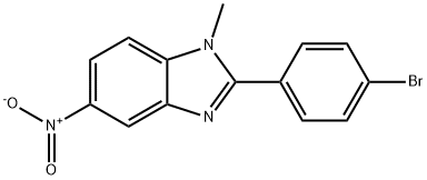 2-(4-bromophenyl)-1-methyl-5-nitro-1H-1,3-benzodiazole Structure