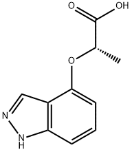 (S)-2-(1H-indazol-4-yloxy)propanoic acid Structure