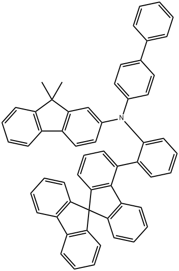 9H-Fluoren-2-amine, N-[1,1'-biphenyl]-4-yl-9,9-dimethyl-N-[2-(9,9'-spirobi[9H-fluoren]-4-yl)phenyl]- Structure