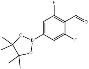 3,5-Difluoro-4-formylphenylboronic acid pinacol ester Structure