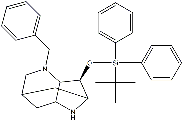 (3S)-4-benzyl-3-((tert-butyldiphenylsilyl)oxy)octahydro-1H-2,6-methanopyrrolo[3,2-b]pyridine Structure