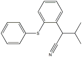 3-methyl-2-(2-(phenylthio)phenyl)butanenitrile Structure