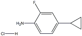 4-cyclopropyl-2-fluoroaniline hydrochloride Structure