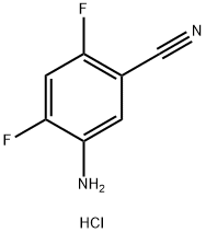 5-amino-2,4-difluorobenzonitrile hydrochloride Structure