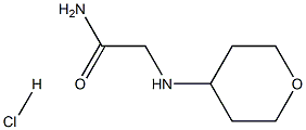2-[(oxan-4-yl)amino]acetamide hydrochloride Structure
