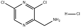 2-Pyrazinemethanamine, 3,5-dichloro-, hydrochloride (1:1) Structure